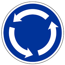 Kruhový objezd značka